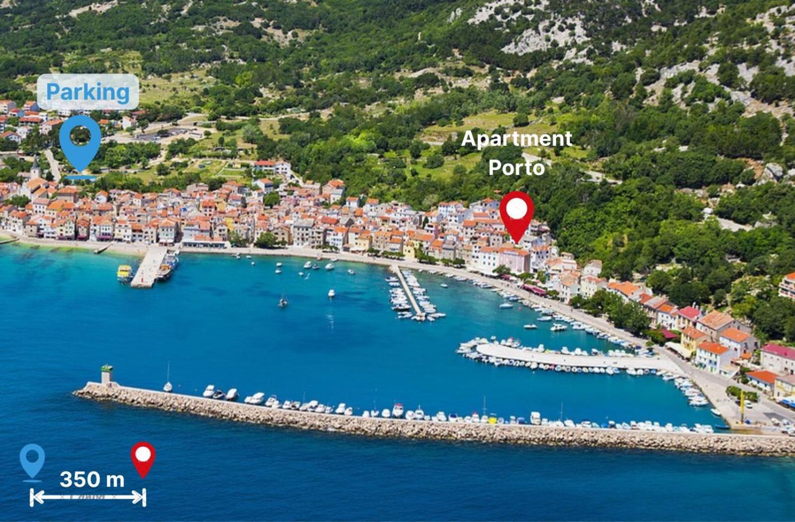 Apartment Porto With Terrace Baška Exterior foto